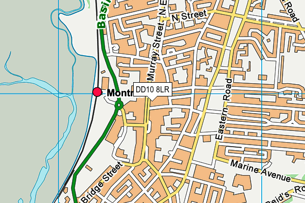 DD10 8LR map - OS VectorMap District (Ordnance Survey)