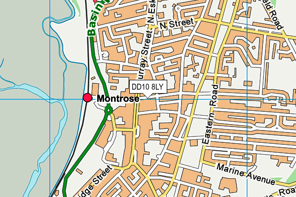 DD10 8LY map - OS VectorMap District (Ordnance Survey) DD10 8LY map - OS VectorMap District (Ordnance Survey)