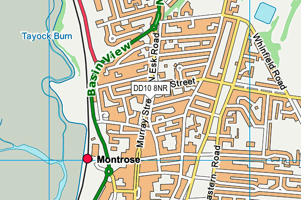 DD10 8NR map - OS VectorMap District (Ordnance Survey)