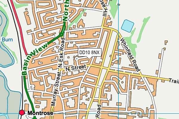 DD10 8NX map - OS VectorMap District (Ordnance Survey) DD10 8NX map - OS VectorMap District (Ordnance Survey)
