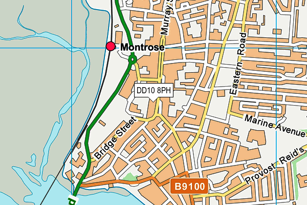 DD10 8PH map - OS VectorMap District (Ordnance Survey) DD10 8PH map - OS VectorMap District (Ordnance Survey)