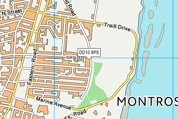 DD10 8PS map - OS VectorMap District (Ordnance Survey) DD10 8PS map - OS VectorMap District (Ordnance Survey)