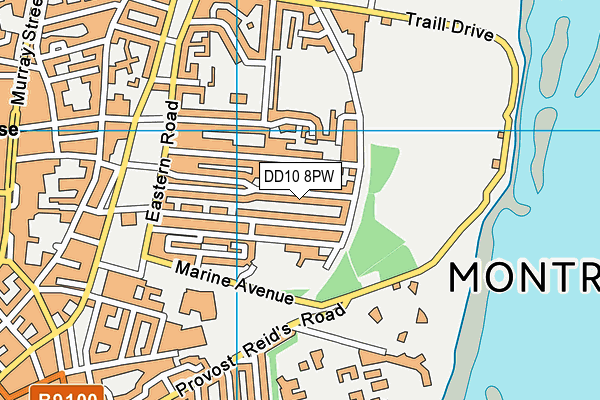DD10 8PW map - OS VectorMap District (Ordnance Survey) DD10 8PW map - OS VectorMap District (Ordnance Survey)