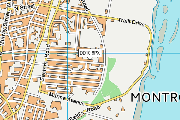 DD10 8PX map - OS VectorMap District (Ordnance Survey) DD10 8PX map - OS VectorMap District (Ordnance Survey)