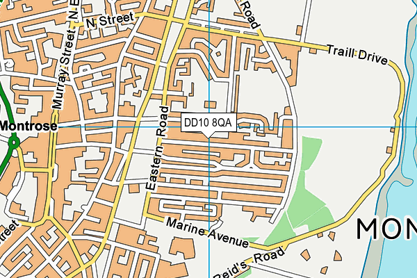 DD10 8QA map - OS VectorMap District (Ordnance Survey) DD10 8QA map - OS VectorMap District (Ordnance Survey)