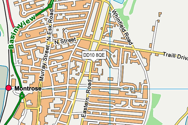 DD10 8QE map - OS VectorMap District (Ordnance Survey) DD10 8QE map - OS VectorMap District (Ordnance Survey)