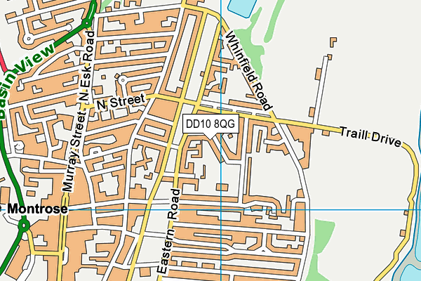DD10 8QG map - OS VectorMap District (Ordnance Survey) DD10 8QG map - OS VectorMap District (Ordnance Survey)