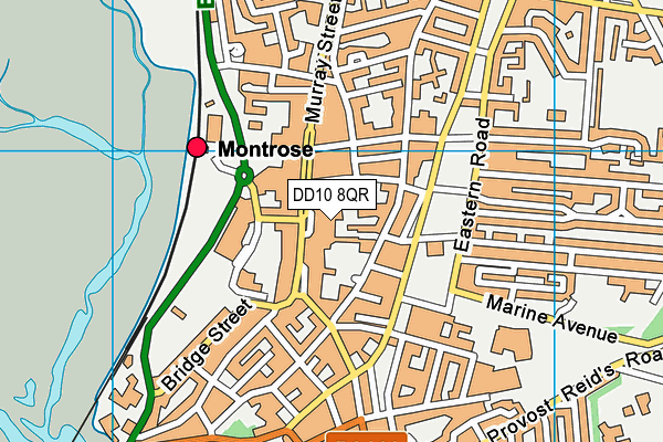 DD10 8QR map - OS VectorMap District (Ordnance Survey) DD10 8QR map - OS VectorMap District (Ordnance Survey)