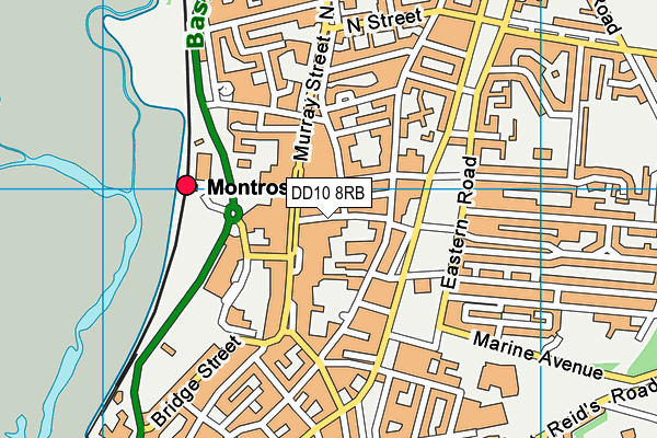 DD10 8RB map - OS VectorMap District (Ordnance Survey)