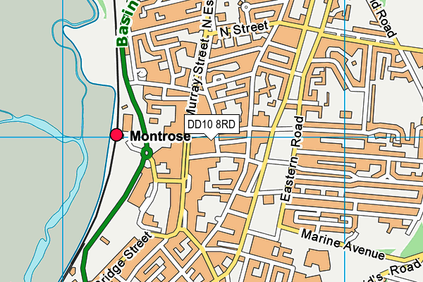 DD10 8RD map - OS VectorMap District (Ordnance Survey) DD10 8RD map - OS VectorMap District (Ordnance Survey)