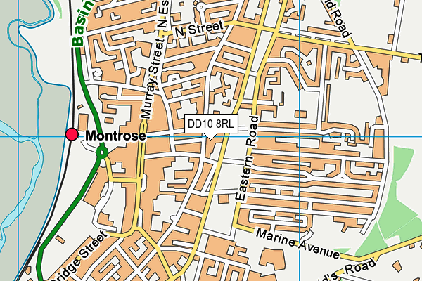 DD10 8RL map - OS VectorMap District (Ordnance Survey) DD10 8RL map - OS VectorMap District (Ordnance Survey)