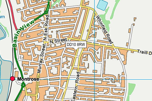 DD10 8RW map - OS VectorMap District (Ordnance Survey) DD10 8RW map - OS VectorMap District (Ordnance Survey)