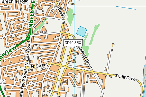 DD10 8RX map - OS VectorMap District (Ordnance Survey) DD10 8RX map - OS VectorMap District (Ordnance Survey)