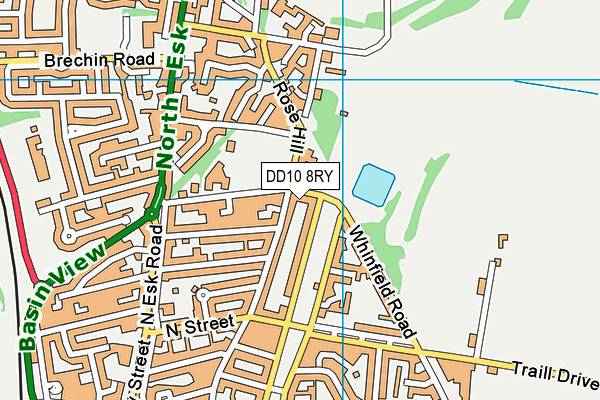 DD10 8RY map - OS VectorMap District (Ordnance Survey) DD10 8RY map - OS VectorMap District (Ordnance Survey)