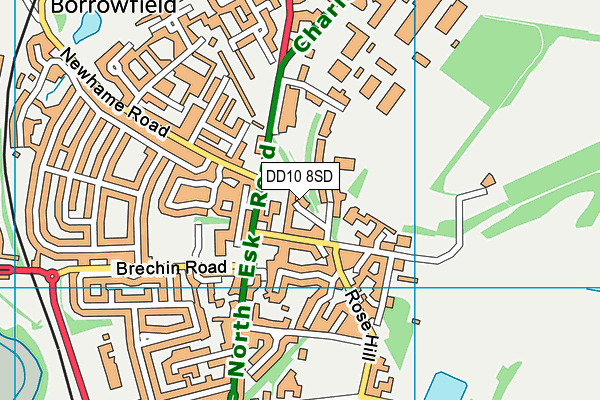 DD10 8SD map - OS VectorMap District (Ordnance Survey) DD10 8SD map - OS VectorMap District (Ordnance Survey)