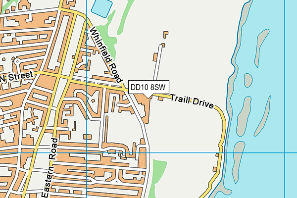 DD10 8SW map - OS VectorMap District (Ordnance Survey)