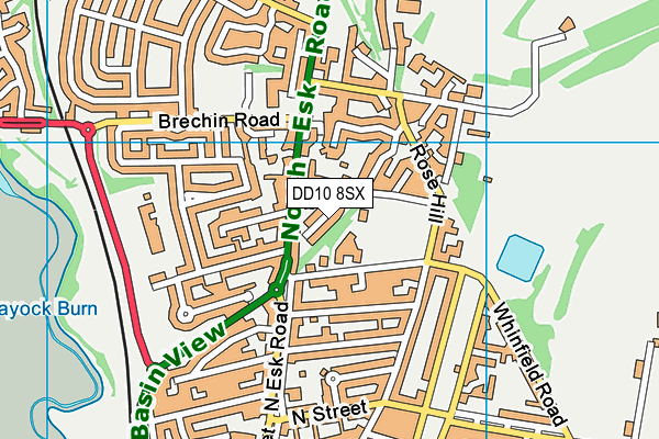DD10 8SX map - OS VectorMap District (Ordnance Survey) DD10 8SX map - OS VectorMap District (Ordnance Survey)