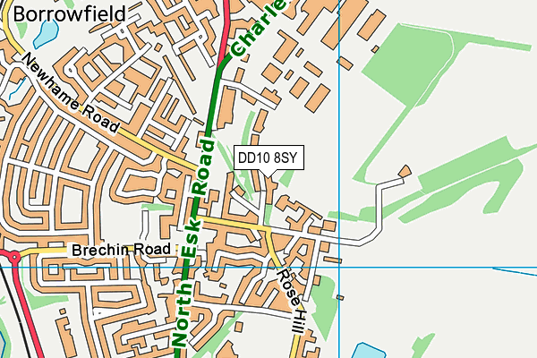 DD10 8SY map - OS VectorMap District (Ordnance Survey) DD10 8SY map - OS VectorMap District (Ordnance Survey)