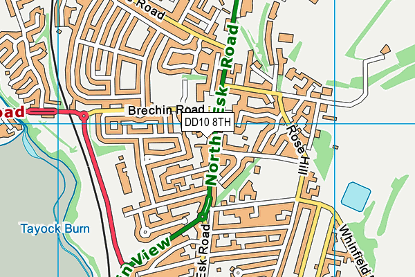 DD10 8TH map - OS VectorMap District (Ordnance Survey) DD10 8TH map - OS VectorMap District (Ordnance Survey)