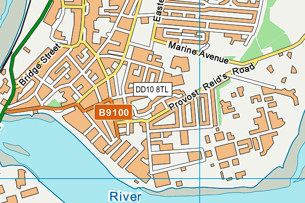 DD10 8TL map - OS VectorMap District (Ordnance Survey) DD10 8TL map - OS VectorMap District (Ordnance Survey)