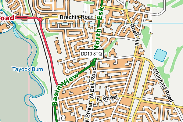 DD10 8TQ map - OS VectorMap District (Ordnance Survey) DD10 8TQ map - OS VectorMap District (Ordnance Survey)