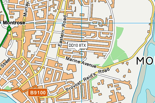 DD10 8TX map - OS VectorMap District (Ordnance Survey) DD10 8TX map - OS VectorMap District (Ordnance Survey)