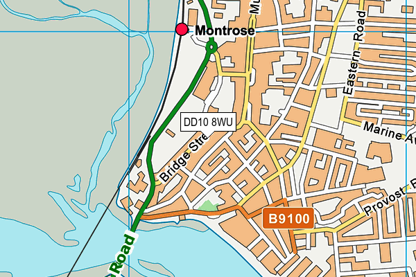 DD10 8WU map - OS VectorMap District (Ordnance Survey) DD10 8WU map - OS VectorMap District (Ordnance Survey)