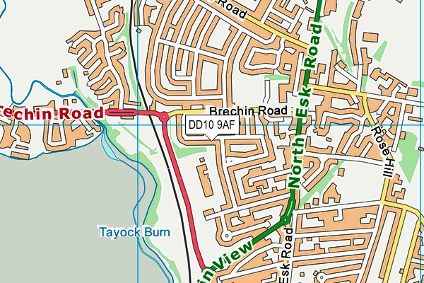 DD10 9AF map - OS VectorMap District (Ordnance Survey) DD10 9AF map - OS VectorMap District (Ordnance Survey)