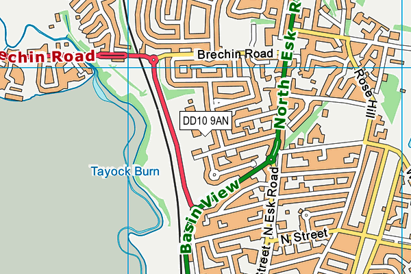 DD10 9AN map - OS VectorMap District (Ordnance Survey) DD10 9AN map - OS VectorMap District (Ordnance Survey)