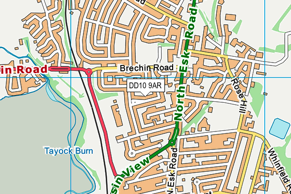 DD10 9AR map - OS VectorMap District (Ordnance Survey) DD10 9AR map - OS VectorMap District (Ordnance Survey)