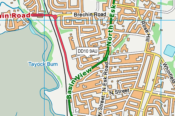 DD10 9AU map - OS VectorMap District (Ordnance Survey) DD10 9AU map - OS VectorMap District (Ordnance Survey)