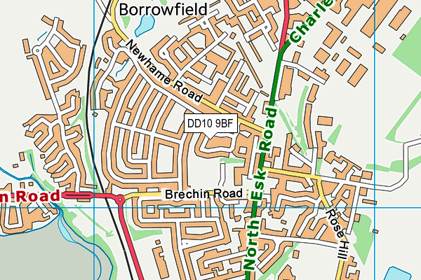 DD10 9BF map - OS VectorMap District (Ordnance Survey) DD10 9BF map - OS VectorMap District (Ordnance Survey)
