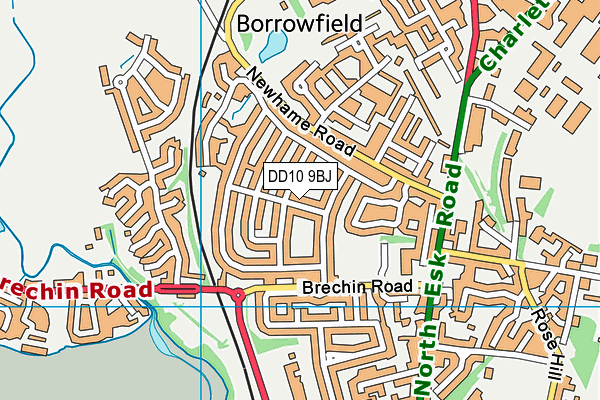 DD10 9BJ map - OS VectorMap District (Ordnance Survey) DD10 9BJ map - OS VectorMap District (Ordnance Survey)