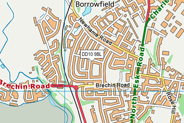 DD10 9BL map - OS VectorMap District (Ordnance Survey) DD10 9BL map - OS VectorMap District (Ordnance Survey)