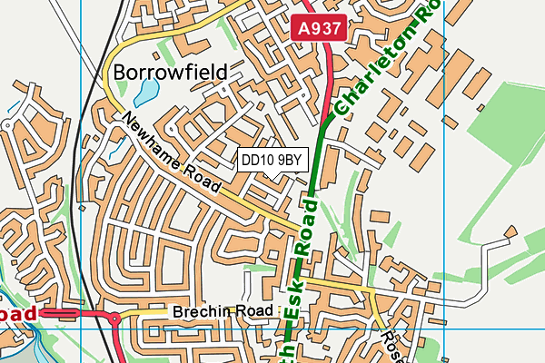 DD10 9BY map - OS VectorMap District (Ordnance Survey) DD10 9BY map - OS VectorMap District (Ordnance Survey)