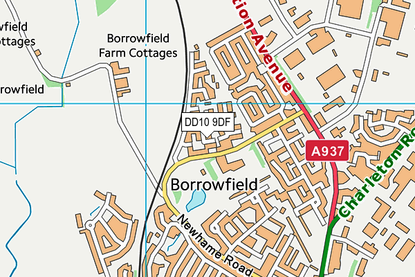 DD10 9DF map - OS VectorMap District (Ordnance Survey) DD10 9DF map - OS VectorMap District (Ordnance Survey)