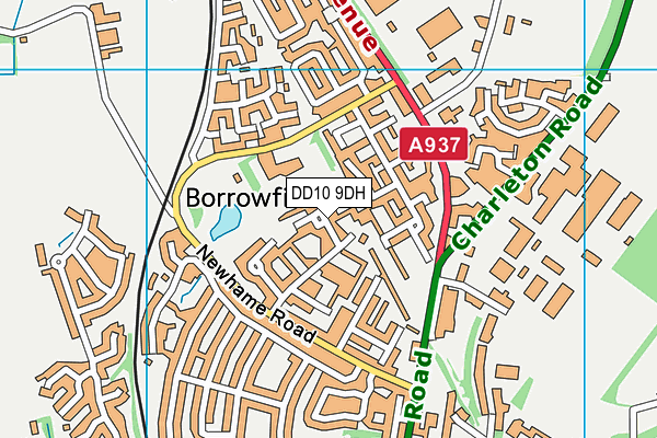 DD10 9DH map - OS VectorMap District (Ordnance Survey) DD10 9DH map - OS VectorMap District (Ordnance Survey)