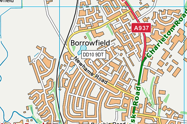 DD10 9DT map - OS VectorMap District (Ordnance Survey) DD10 9DT map - OS VectorMap District (Ordnance Survey)
