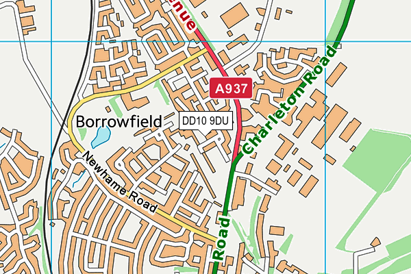 DD10 9DU map - OS VectorMap District (Ordnance Survey)