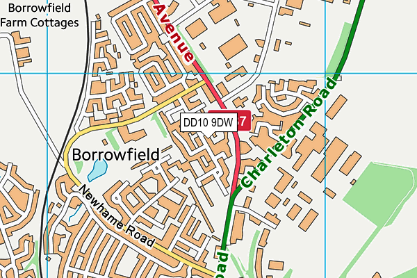 DD10 9DW map - OS VectorMap District (Ordnance Survey) DD10 9DW map - OS VectorMap District (Ordnance Survey)