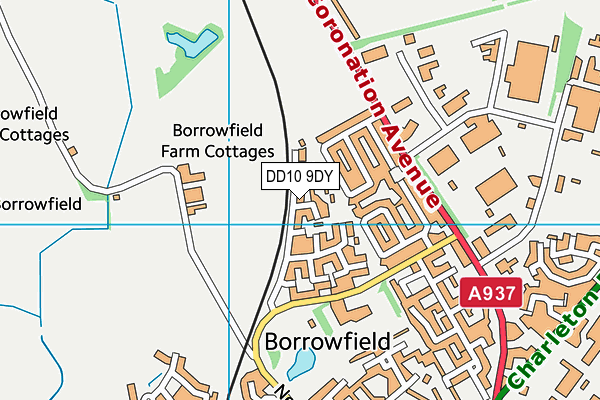 DD10 9DY map - OS VectorMap District (Ordnance Survey) DD10 9DY map - OS VectorMap District (Ordnance Survey)