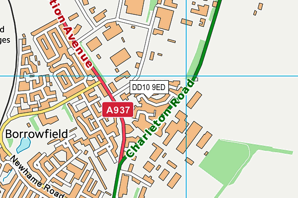 DD10 9ED map - OS VectorMap District (Ordnance Survey) DD10 9ED map - OS VectorMap District (Ordnance Survey)