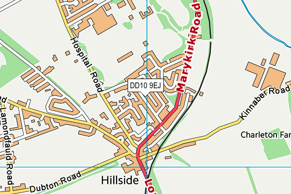 DD10 9EJ map - OS VectorMap District (Ordnance Survey) DD10 9EJ map - OS VectorMap District (Ordnance Survey)