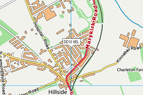 DD10 9EL map - OS VectorMap District (Ordnance Survey) DD10 9EL map - OS VectorMap District (Ordnance Survey)