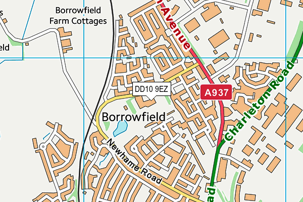 DD10 9EZ map - OS VectorMap District (Ordnance Survey) DD10 9EZ map - OS VectorMap District (Ordnance Survey)