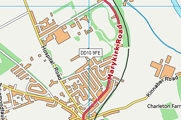 DD10 9FE map - OS VectorMap District (Ordnance Survey) DD10 9FE map - OS VectorMap District (Ordnance Survey)