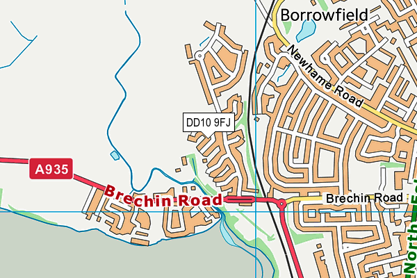 DD10 9FJ map - OS VectorMap District (Ordnance Survey) DD10 9FJ map - OS VectorMap District (Ordnance Survey)