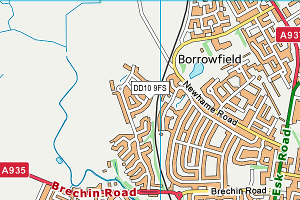 DD10 9FS map - OS VectorMap District (Ordnance Survey) DD10 9FS map - OS VectorMap District (Ordnance Survey)
