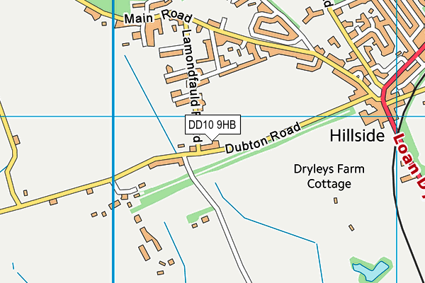 DD10 9HB map - OS VectorMap District (Ordnance Survey) DD10 9HB map - OS VectorMap District (Ordnance Survey)