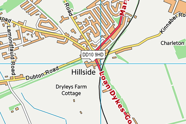 DD10 9HD map - OS VectorMap District (Ordnance Survey) DD10 9HD map - OS VectorMap District (Ordnance Survey)